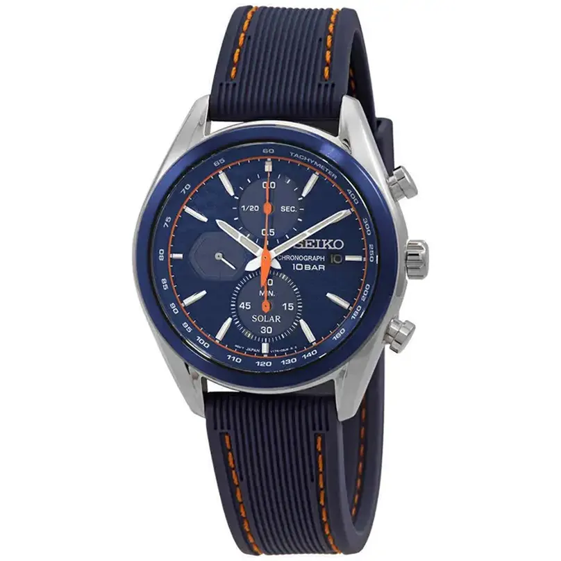 Seiko Solar Chronograph Black Dial Men’s Watch- SSC775P1